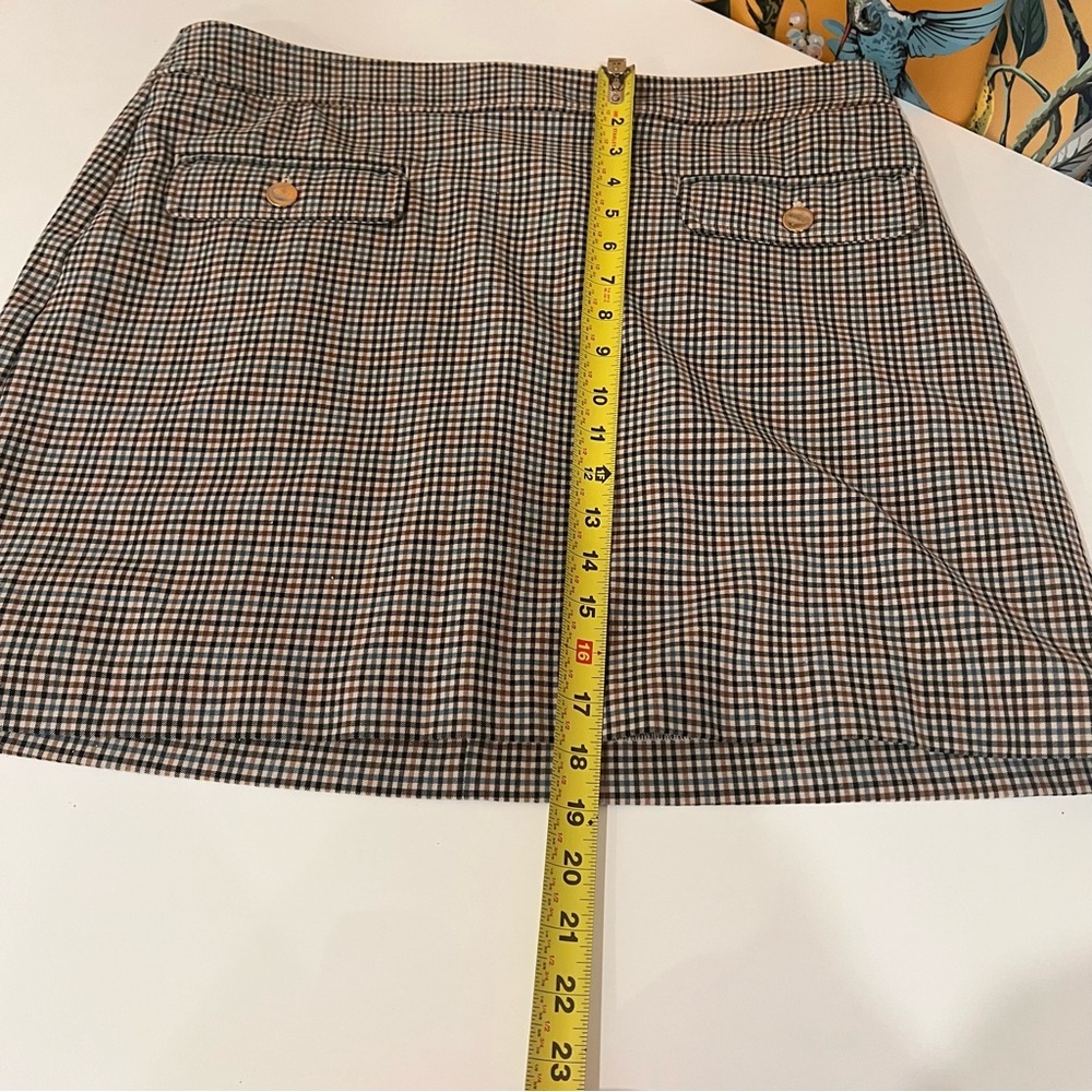 Loft women’s plaid mini skirt size 14 academia preppy office school casual chic - Picture 6 of 6
